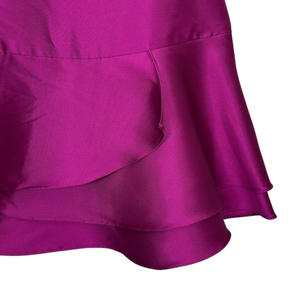 NWT Adrianna Papell Jacquard Party Dress in Cosmo Pink Size 12 - Picture 6 of 13